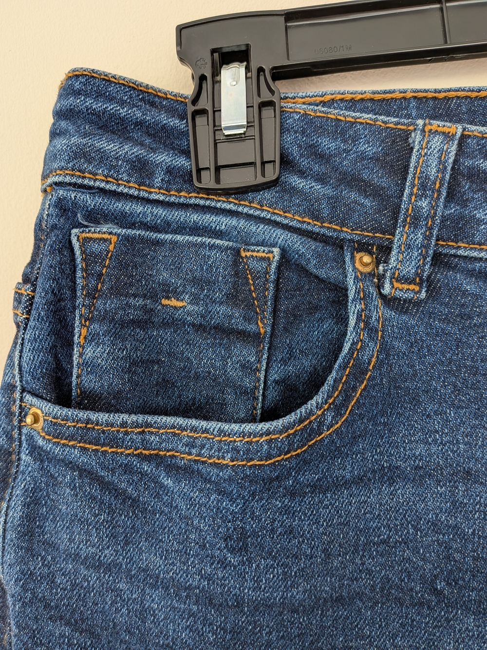 Zara Women’s High Rise Flare Jeans Size 8 Dark Wash Stretch Denim Y2K - Picture 6 of 7
